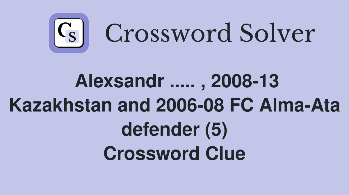 Alexsandr.. , 200813 Kazakhstan and 200608 FC AlmaAta defender